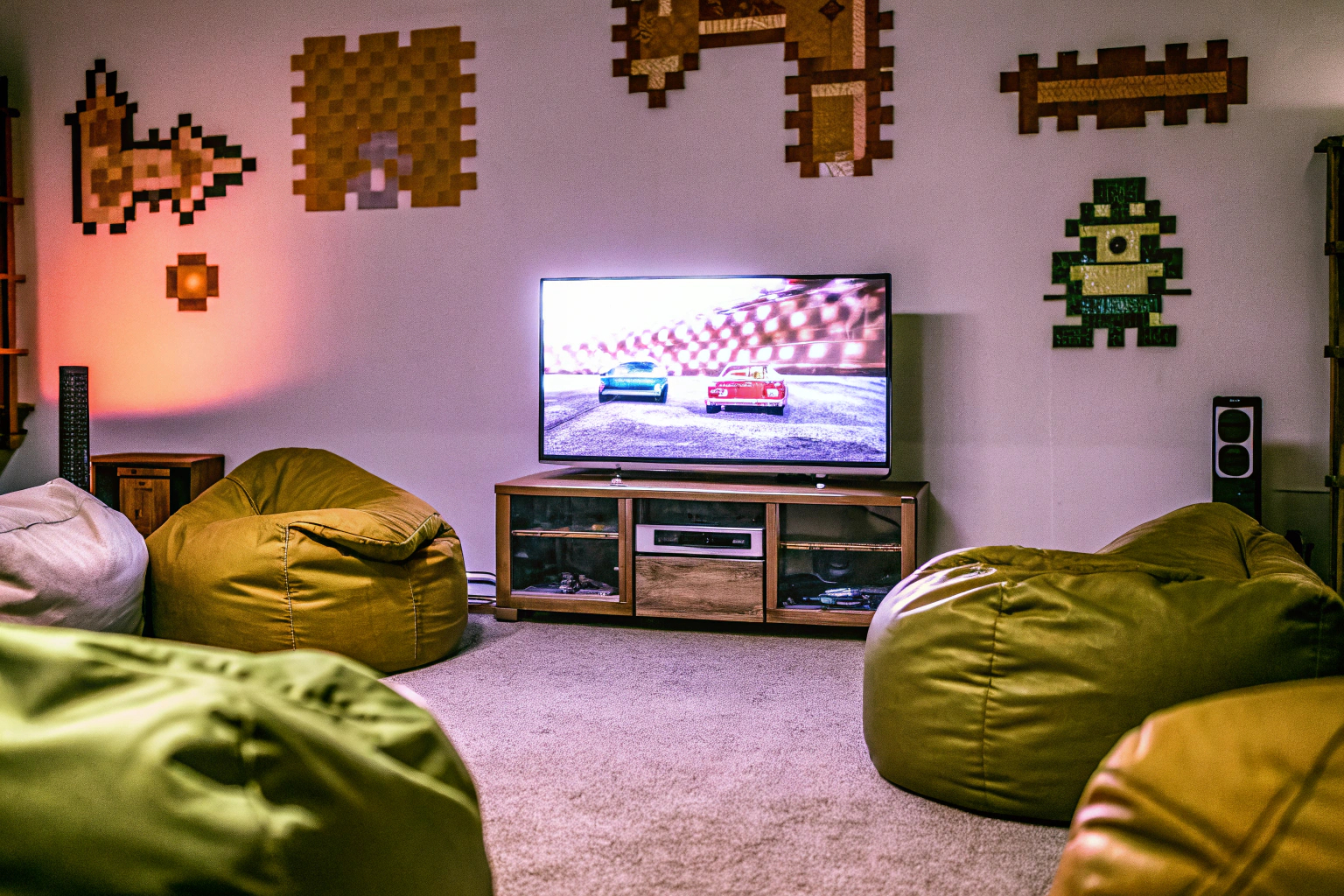 Pixel Art im Gaming-Zimmer