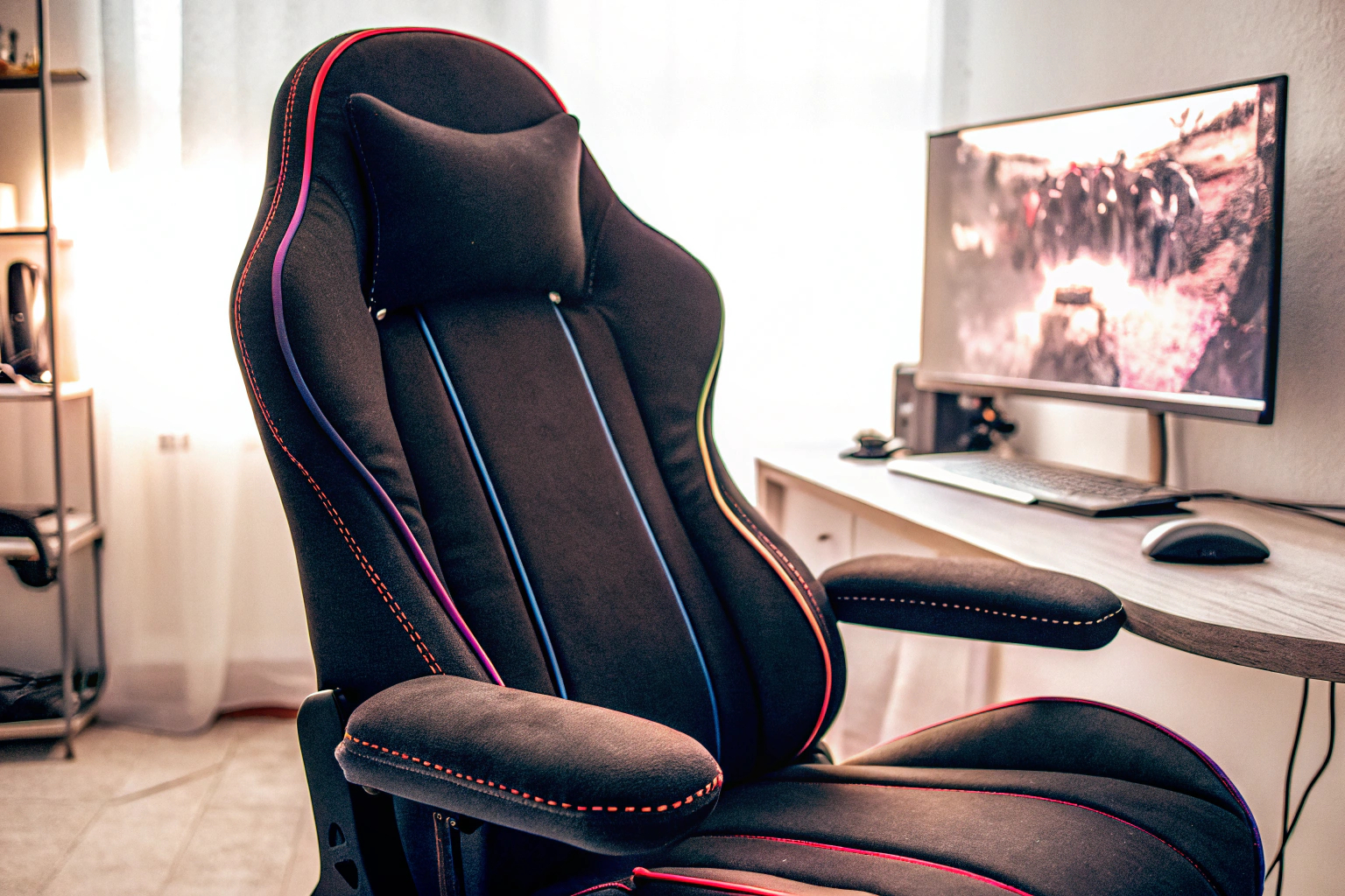 Gaming-Stuhl in einem Gaming-Zimmer