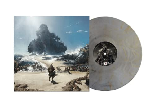 Ghost of Tsushima: Music from Iki Island & Legends Grey with Gold Swirl Colored Vinyl LP (Limited Edition)