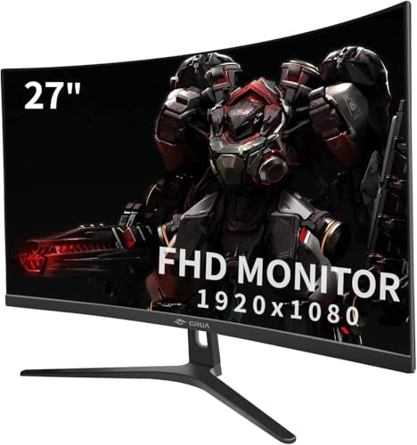 CRUA Curved Gaming-Monitor 27 Zoll