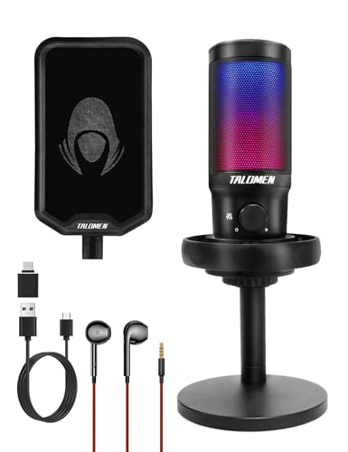 Talomne USB Mikrofon für PS4 PS5 MAC PC