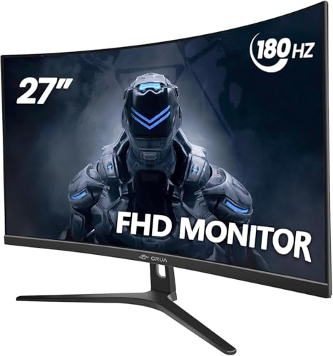 CRUA Gaming Monitor Curved Monitor - 27 Zoll